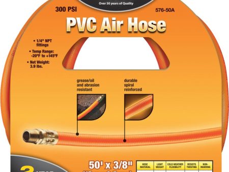 Amflo 3 8 In. x 50 Ft. PVC Air Hose For Sale