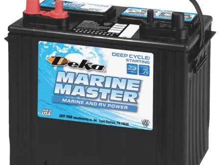 Deka Marine Master 12-Volt 550 CCA Deep Cycle Starting Marine RV Battery, Left Front Positive Terminal Cheap