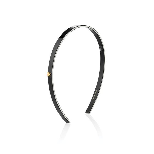 BALMAIN HAIR acetate black white lankelis plaukams   Acetate Headband Black White +dovana 85 eur vertės Balmain krepšys For Cheap