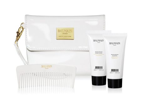 BALMAIN HAIR rinkinys   Cosmetic Bag White Patent Fashion