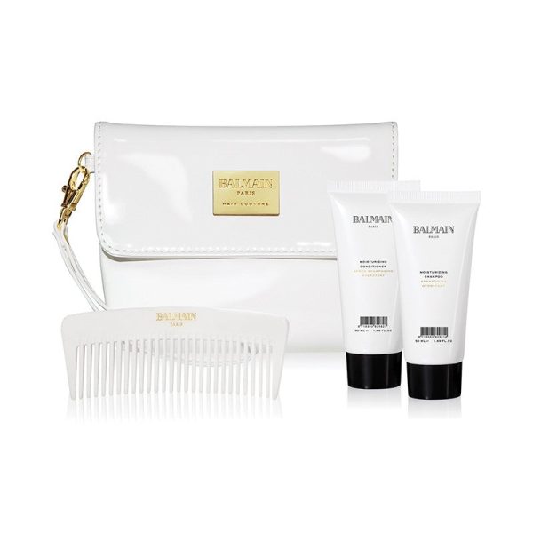 BALMAIN HAIR rinkinys   Cosmetic Bag White Patent Fashion