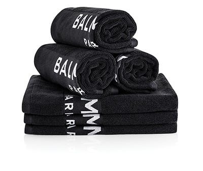 BALMAIN HAIR balinimo rankšluostis   Black Bleach Salon Proof Towel Cheap