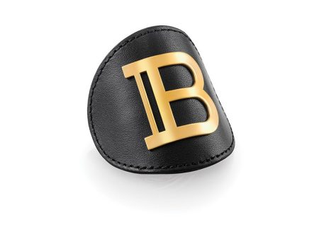 BALMAIN HAIR plaukų segtukas   Limited Edition Genuine Leather Hair Clip Gold FW20 +dovana 85 eur vertės Balmain krepšys Hot on Sale