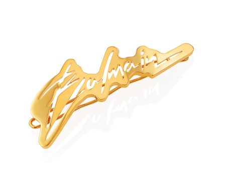 BALMAIN HAIR plaukų segtukas   Slide Signature Logo 18K Gold +dovana 85 eur vertės Balmain krepšys For Cheap