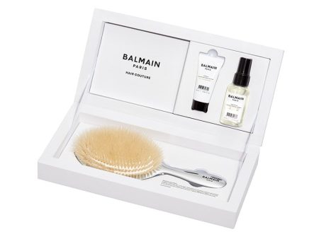 BALMAIN HAIR rinkinys   Silver Spa Brush +dovana 85 eur vertės Balmain krepšys Hot on Sale