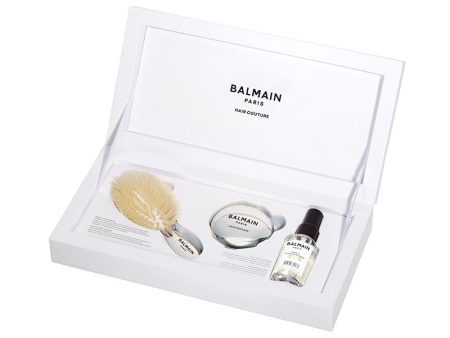 BALMAIN HAIR rinkinys   Silver Spa Brush mini +dovana 85 eur vertės Balmain krepšys For Sale