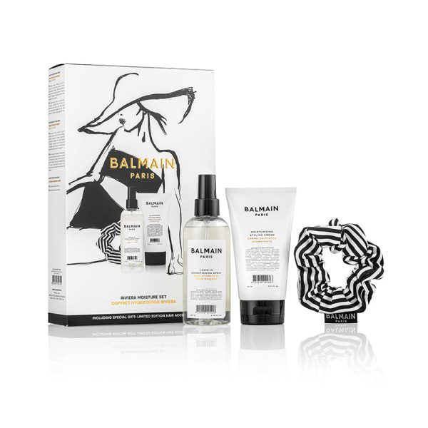 BALMAIN HAIR drėkinamasis rinkinys   LE Riviera Moisture Set SS23 +dovana 85 eur vertės Balmain krepšys Hot on Sale