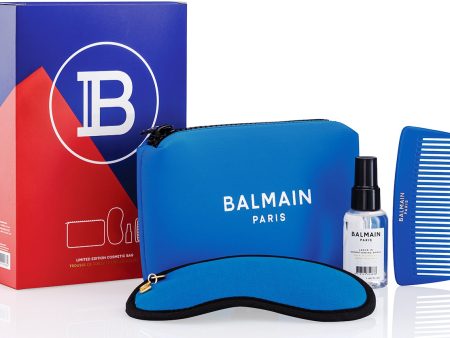 BALMAIN HAIR rinkinys   Limited Edition Cosmetic Bag Blue SS21 Online Sale