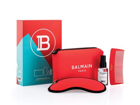 BALMAIN HAIR rinkinys   Limited Edition Cosmetic Bag Red SS21 Online Sale