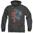 SUPERMAN : ROCK BREAKER ADULT HEATHER HOODIE BLACK LG Online now