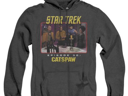 STAR TREK THE ORIGINAL SERIES : CAT S PAW ADULT HEATHER HOODIE BLACK XL Sale