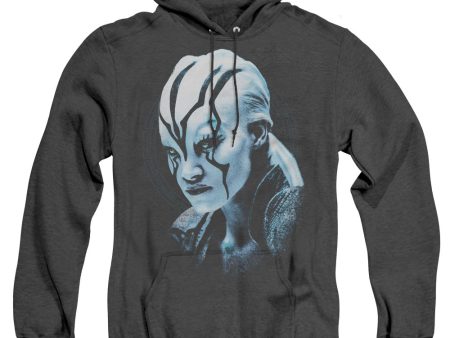 STAR TREK BEYOND : JAYLAH BURST ADULT HEATHER HOODIE BLACK XL For Discount