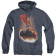 SUPERMAN : RIDE IT OUT ADULT HEATHER HOODIE NAVY 3X For Discount